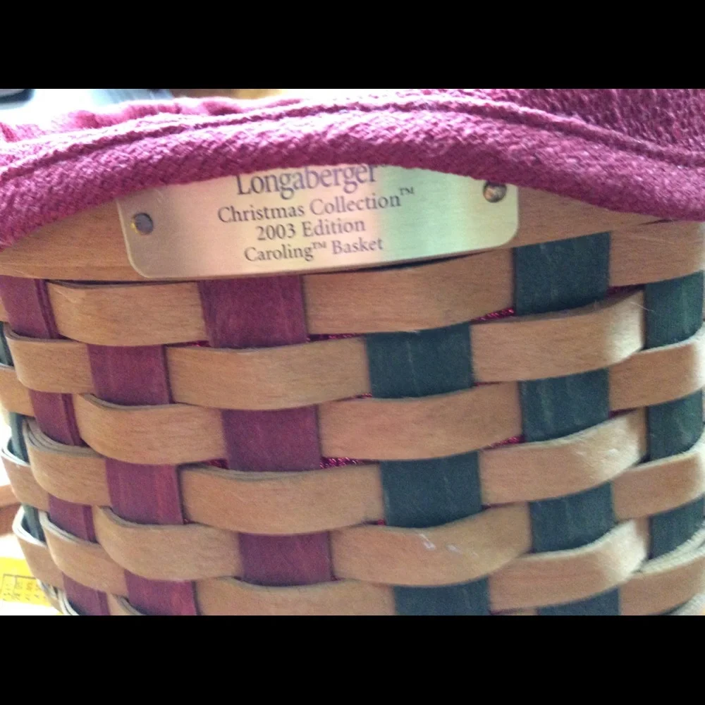 Longaberger 2003 Christmas Caroling Basket🎄 - Picture 5 of 16